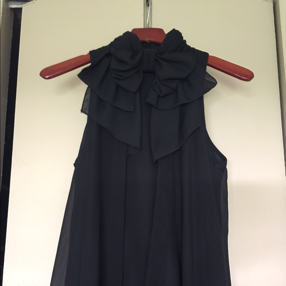 🔥SALE🔥A Bow Tie Little Black Dress - Picture 1 of 3